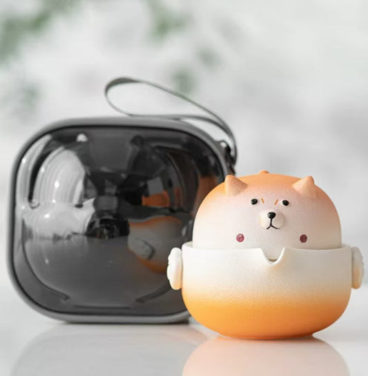 ✨お茶器～柴くん（袋付き）✨