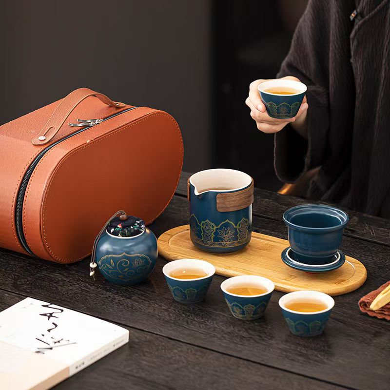 ✨お茶器～茶心-靑/白/黒（バッグ付き）✨